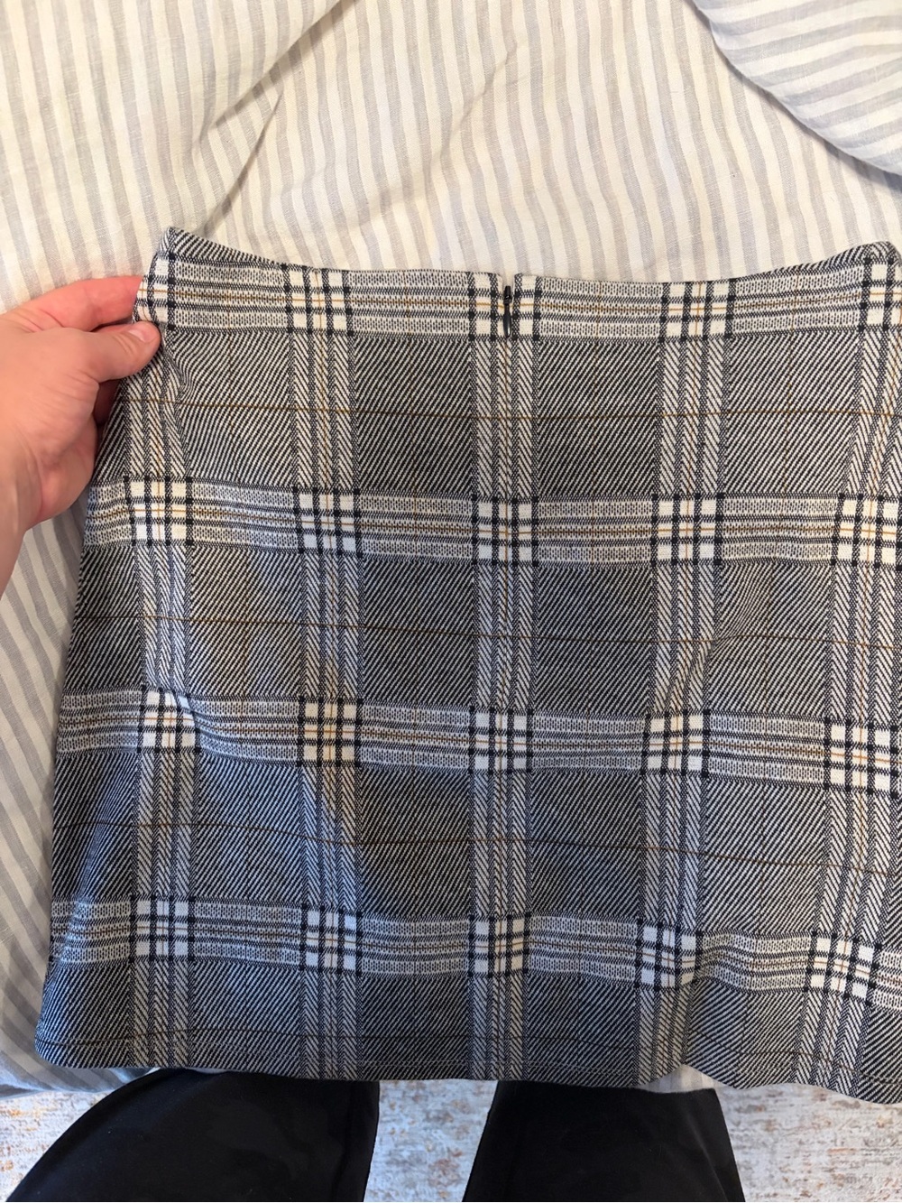 Reformation Black & White Plaid Mini Skirt - Picture 6 of 6